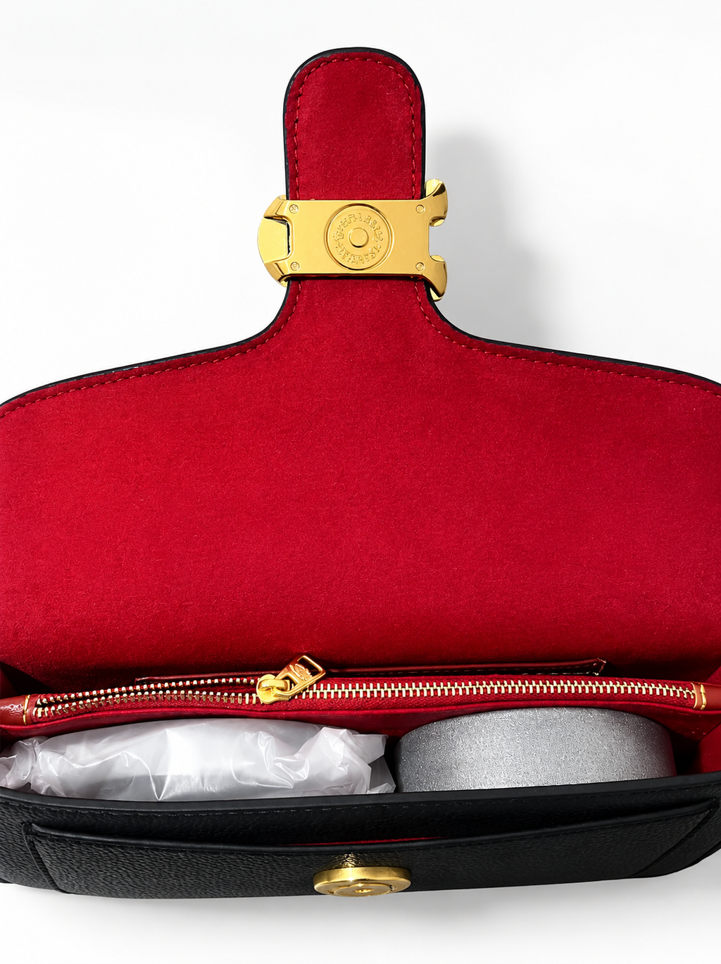 Black Tabby Bag Gold 26”